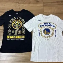 NBAチャンピオンTシャツセット（ナゲッツ・ウォリアーズ）NIKE ナイキ