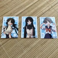 メモリーズオフセカンド トレーディングカード3枚　南つばめ、相摩希、白河ほたる