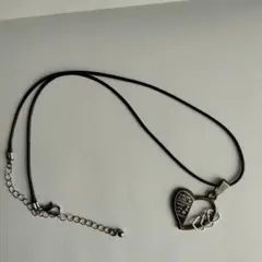 ハート型メッセージネックレス