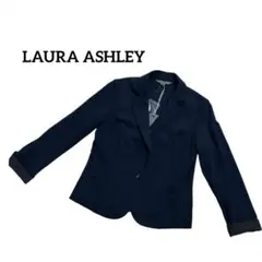 【新品】LAURA ASHLEYローラアシュレイ テーラードジャケット ネイビー