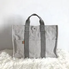 HERMES エルメス ニューフールトゥ MM トートバッグ グレー