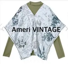 Ameri VINTAGE スカーフ柄レイヤードトップス