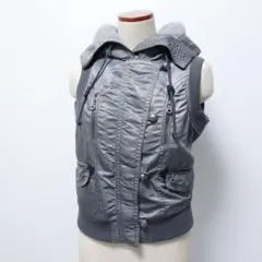 バーバリーブルーレーベル ナイロン 中綿 ボア ベスト