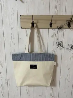 ヒッコリーと帆布のトートバッグ