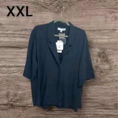 新品 タグ付 UNIQLO ユニクロ XXL 半袖シャツ オープンカラー 春 夏
