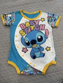 ディズニー　スティッチロンパース 80cm