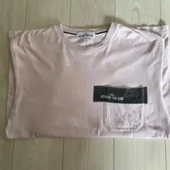 STONE ISLAND ピンク Tシャツ ポケット付き
