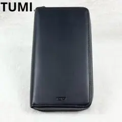【極美品】TUMI レザー　ラウンドジップ　財布　黒