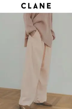 CLANE ベーシックタックパンツ