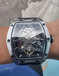 ✨新品未使用✨ MEGIR メンズ腕時計 スケルトン 自動巻き