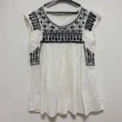 FREDY&GLOSTER 刺繍ブラウス　コットン100% Mサイズ
