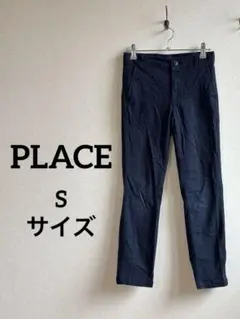 PLACE 【Sサイズ相当】ネイビー チノパン バックポケット付き スキニー