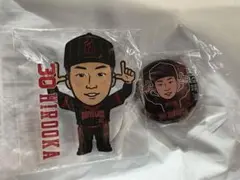 オリックス　ガチャ　廣岡大志　アクリルスタンドかクリップ　缶バッジ