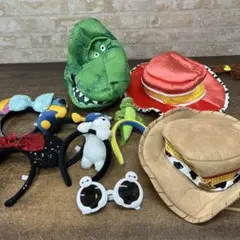 【used】ディズニー トイ・ストーリー キャラクター帽子セット