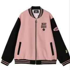 MARY QUANT ボア襟 スタジャン ブラック/グレー MARY QUANT ボア襟 スタジャン ブラック/グレー MARY QUANT