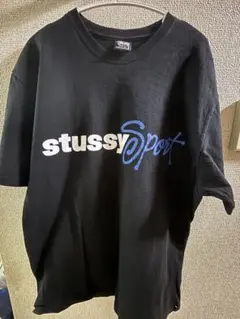stussySport ブラック Tシャツ Lサイズ