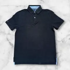 TOMMY HILFIGER ブラック 半袖 ポロシャツ メンズ M トミー