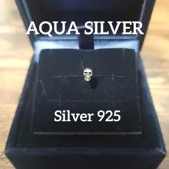 AQUASILVER アクアシルバー スカル 片耳 ピアス 925