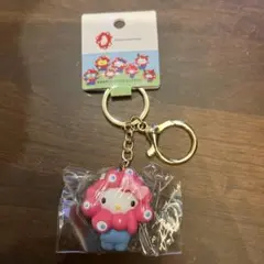 万博　ミャクミャク　キティ　キーホルダー