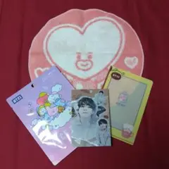 BTS BT21 タオルハンカチ・パック・クリアケース V セット