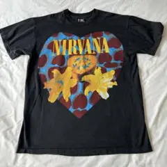 限定セールＬ★ニルヴァーナ★ハートシェイプドボックスＴシャツ黒★NIRVANA
