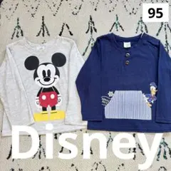 ディズニー ドナルド長袖Tシャツ 秋服 まとめ売り90 男の子 保育園着 ロンT