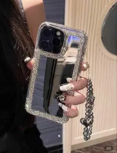 iPhone スマホ ケース キラキララインストーン ミラー