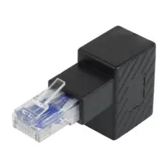 RJ45 L型 変換アダプタ 90度 LAN 角度 変換 アダプタ CAT6