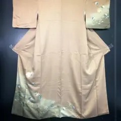 【和】10010d 着物 付下げ 金彩松文様