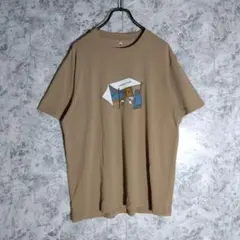 美品✨モンベル　montbell　メンズ　Tシャツ ベージュ　熊さん　【L】