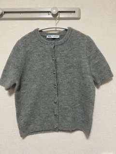 ZARA グレー 半袖ニット
