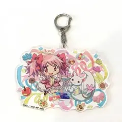 鹿目まどか＆キュゥべえ アクリルキーホルダー 魔法少女まどか☆マギカ10(展)