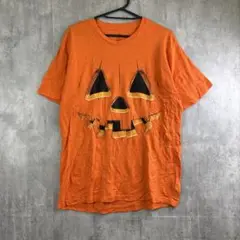 パンプキンフェイス ハロウィンTシャツ/ジャックオーランタン/海外Tシャツ♡