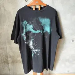 【T13】APT9 アートTシャツ 黒 USA古着 メンズ XL