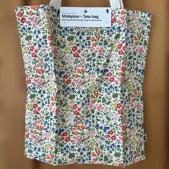 花柄　トートバッグ