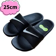 【匿名配送】ナイキ　NIKE　カワ　スライド　黒　25cm a