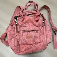 ピンク キルティング リュック