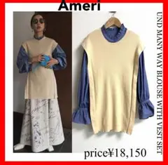 Ameri✨UND MANY WAY BLOUSE WITH VEST SET
