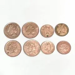 イギリス コイン 8セット