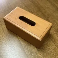 木製ティッシュケース　檜のティッシュボックス