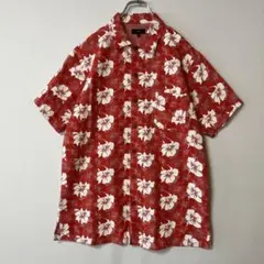 WORLD DESIGN DEGREE コットン アロハシャツ ハイビスカス