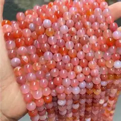 塩源メノウ 8mm1連約38cm