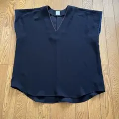 Paul Smithレディースブラウス半袖/新品未使用/ブラック色(Lサイズ)