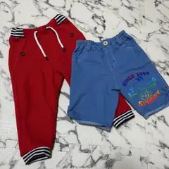 ズボン　パンツ　80cm 2点セット　ピーナッツ　スヌーピー