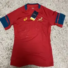 【新品 タグ付き】ラグビー 南アフリカ アシックス ジャージ Mサイズ