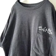 ソルトライフ ポケット 釣り針 Tシャツ グレー 灰色 古着