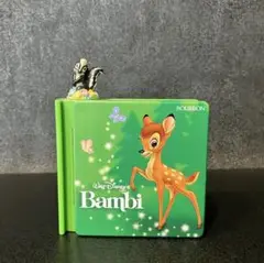 【中古レア】ディズニー バンビ 小物入れ　ブック型缶　ブルボン