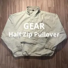 GEAR ギアー　ハーフジッププルオーバー　短丈　ドローコード　ジャケット　古着