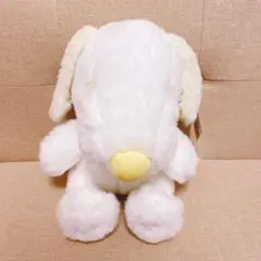 スヌーピー Snoopy ぬいぐるみ イエロー 花柄