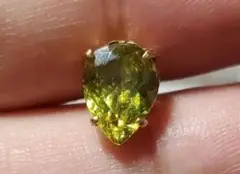 天然スフェーン タイタックピン K18 2.178ct